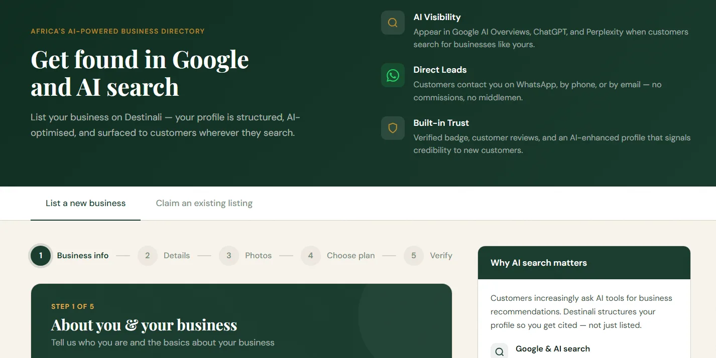 African business directory
